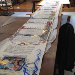 Feuille d'Or sur parchemin